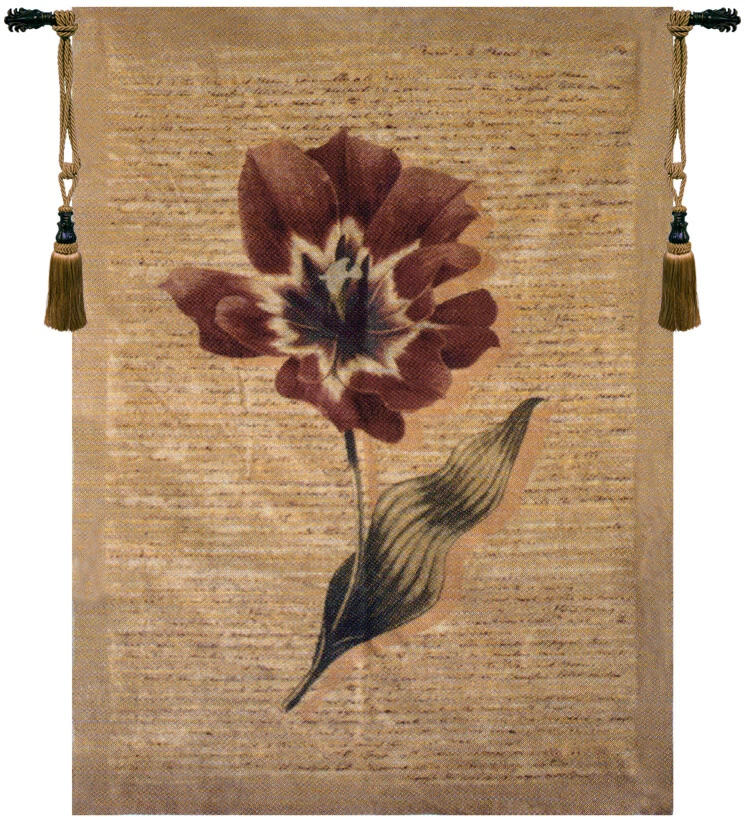 Flanders Poppies Belgian Jacquard Tapestry Remembrance Floral Wall Hanging - Imagem 1 de 1