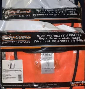 2 X HV020 Body Guard Safety Vest with Reflective Tape High Visibility Non-Very - Picture 1 of 3