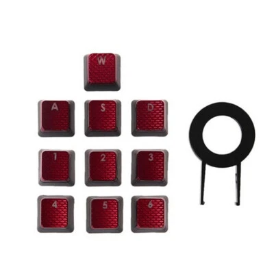 10pcs Keycaps Backlit Key Cap for Corsair K70 K65 K95 G710 RGB STRAFE Keyboard - Image 1 of 4