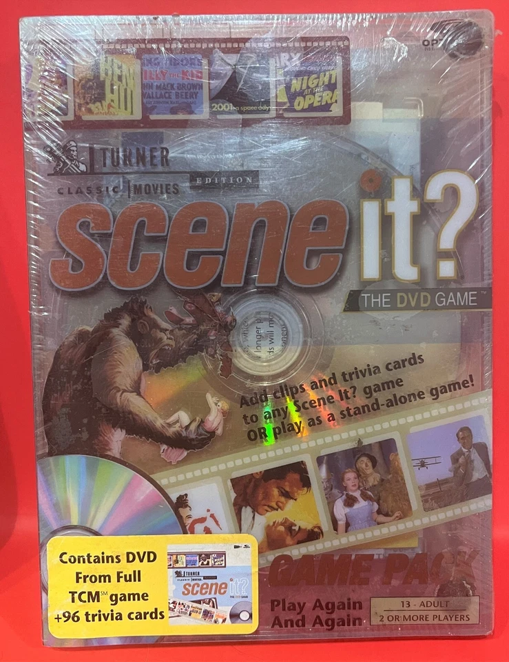 TURNER Classic Movie Edition SCENE IT? GAME PACK The DVD NEW SEALED Game Mattel - Image 1 of 1