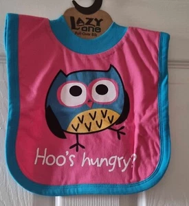 Hoo's Hungry Owl Baby Pull Over Lätzchen - Bild 1 von 1