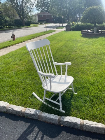 Antique White Rocking Chair Cover