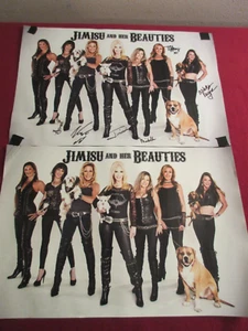 2016 " JIMISU & HER BEAUTIES " Autographed Poster Motorcycle Rally Model Pin Up - Picture 1 of 9