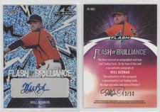 2021 Leaf Flash Flash of Brilliance Platinum Blue /50 Will Bednar #FB-WB1 Auto