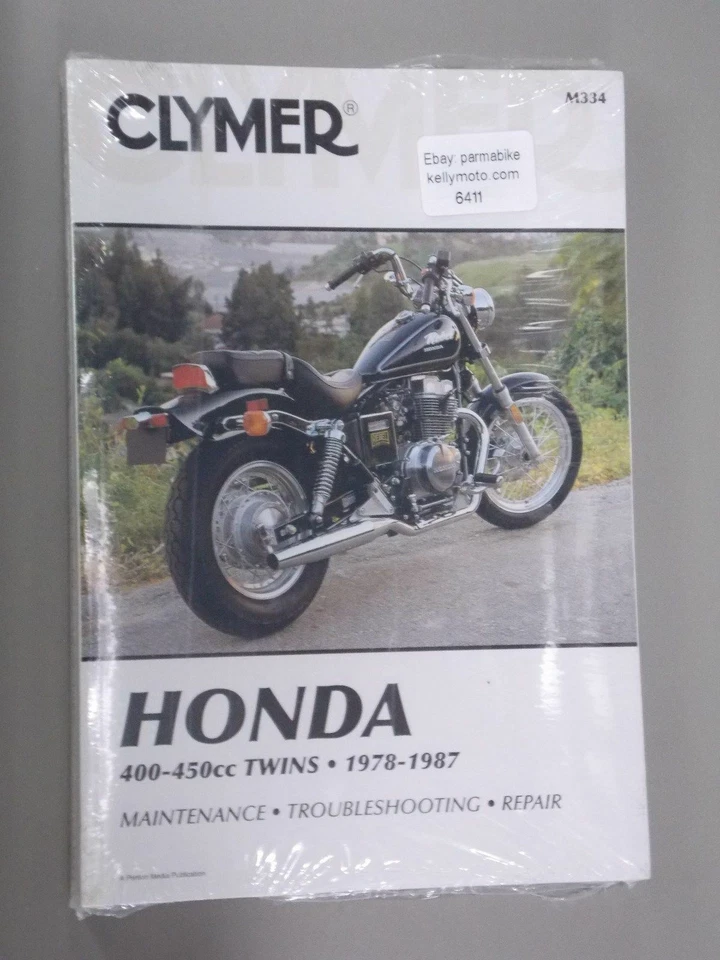 CLYMER Manual #M334 Honda 400-450cc Twins 1978-1987 - Imagen 1 de 1