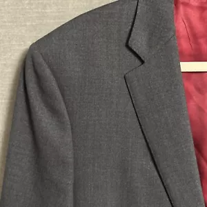 Canali Sport Coat 42L Gray Stretch Italy Blazer Jacket Luxury Business Classic - Picture 1 of 11