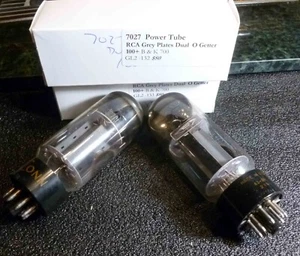 Pair RCA 7027a Power Tubes Strong 100+ on B &K Tester - Picture 1 of 7