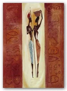Girl Friends I Alfred Gockel Abstract Art Print 20x28 - Bild 1 von 1