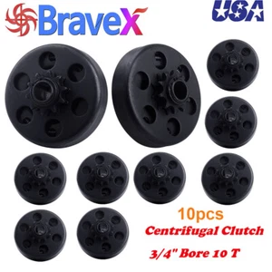 10 Centrifugal Go Kart Clutch Kit Minibike 3/4 5/8 Bore 10T fits#40/41/420 chain - Bild 1 von 7