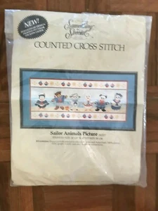 Something special Candamar designs counted cross stitch kit Sailor animals - Picture 1 of 12