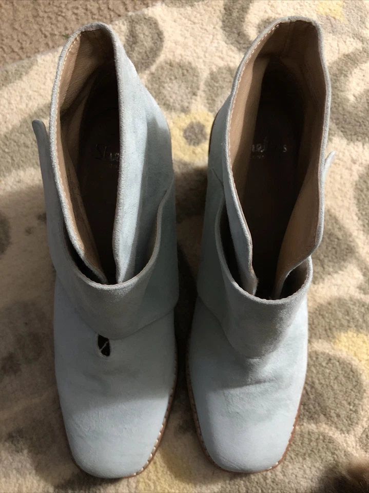 shellys london Blue Suede Boots Size 8.5 - Image 1 of 4