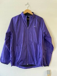 Hind Size M Mens Geometric Lightweight Zip Up Windbreaker Jacket Purple NWD - Picture 1 of 11