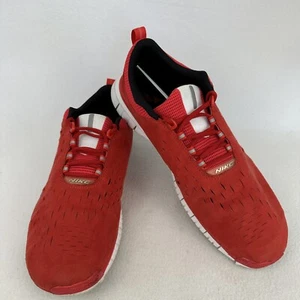 Nike Free Superior OG '14 camoscio rosso da uomo taglia 15 bianco nero 642402-601 RARO - Foto 1 di 7