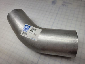4.5" OD-OD 45 Degree Exhaust Elbow Aluminized x 10" Leg Length Nelson 900100A - Picture 1 of 2