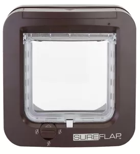 SureFlap Microchip Puerta con solapa para gato marrón nueva versión actualizada modelo 2021 - Imagen 1 de 3