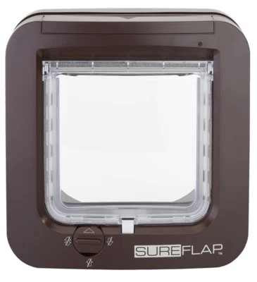 Sureflap Microchip Cat Flap Door Brown New Version Updated 2021 Model - Image 1 of 3