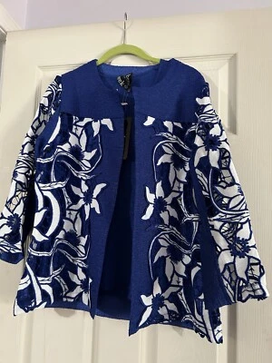 Chaqueta y tanque Berek azul real blanco BNWT de Neiman Marcus talla 10 Foto 1 de 4