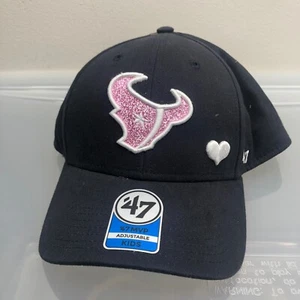 New Houston Texans 47 Brand Kids Baseball Hat NWT Blue Girls Cap NFL Football j8 - Picture 1 of 7