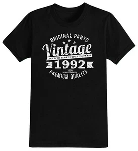 Men's Premium Vintage Quality Birthday Shirt 30th 40th 50th 60th 70th 80th Gift - Picture 1 of 7