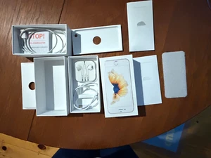 2 Apple OEM Empty Boxes for iPhone 6 S with 1 set New Earbuds 2 sets Charging PL - Photo 1 sur 5