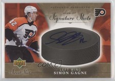 2006-07 Upper Deck Sweet Shot Signature Shots Simon Gagne #SS-SG Auto