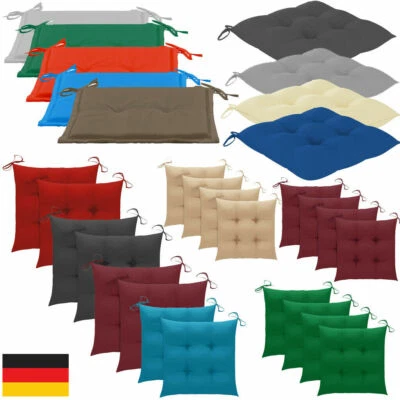 Stuhlkissen Sitzkissen für stühle 40x40/50x50cm 2er 4er Set Outdoor und Indoor - Bild 1 von 4