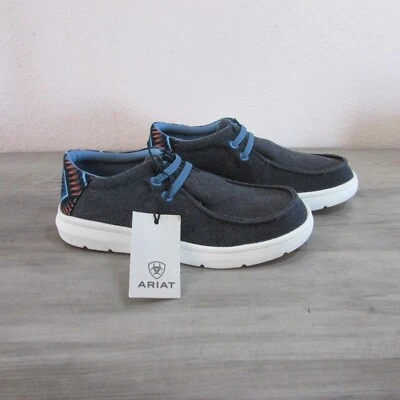 Кроссовки детские Ariat 8 Hilo без застежек серо-серые/синие Taos 10050864 - Изображение 1 из 4