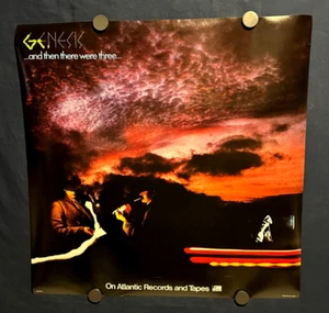 🔥 Seltenes GENESIS "And Then There Were Three" Plattenladen PROMO POSTER 19x19 NM - Bild 1 von 7