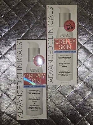 New Advances Clinicals Crema Suavizante de Arrugas Piel Crepey Colágeno Karité 4 OZ  Foto 1 de 3