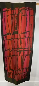 Vintage MCM Wall Woven Art Geometric Helsinki-Finland Tapestry Scandinavia - Picture 1 of 12