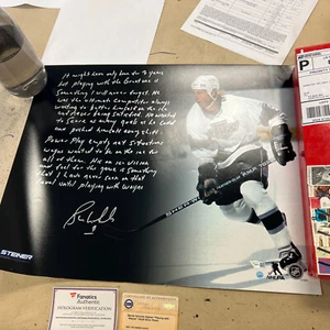 Bernie Nicholls Signed 16x20 Story Wayne Gretzky Steiner COA  La Kings Rare NHL - Picture 1 of 6