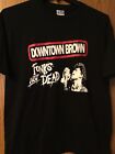 Downtown Brown - “Funk’s Not Dead” - Black Shirt - L - Cotton Blend