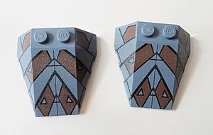Lego: Wedge 4 x 4 Triple mit Kerben und Sith Nightspeeder Muster, 2 Stück - Bild 1 von 1