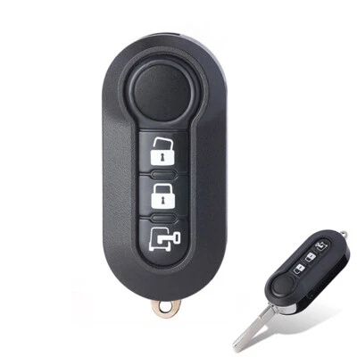 Black Remote Key Fob Case Shell Fit For Ford KA / Vauxhall Combo / Peugeot Boxer - Image 1 of 4