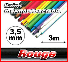 GR3.5-3# gaine thermorétractable rouge 3,5mm 3m ratio 2/1  gaine thermo red