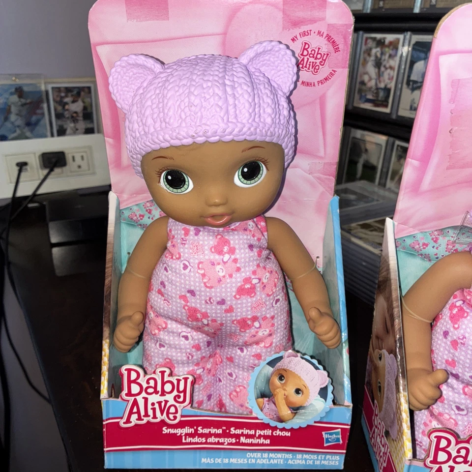 Baby Alive Snugglin' Sarina" Hasbro Nuevo en Caja Complexión Media Foto 1 de 4