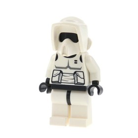 1xLego Mini Figurine Star Wars Imperial Scout Trooper Head Black Helmet 7956