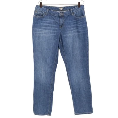 J. Jill Jeans Women 14 Blue Denim Classic Timeless Everyday Relaxed Comfy Modern - Image 1 of 4