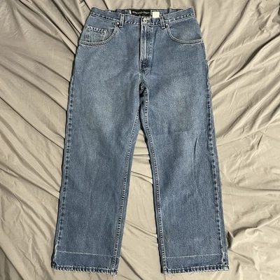 VTG 90’s Levi’s SilverTab Jeans Mens 34x29 Straight Loose Baggy Made In USA - Image 1 of 4