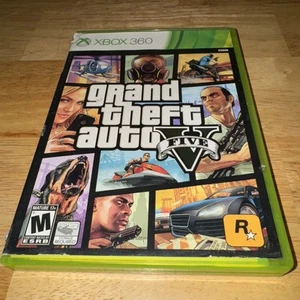 Grand Theft Auto V 5 (Microsoft Xbox 360 2013) Complete In Box With Map & Manual - Picture 1 of 5