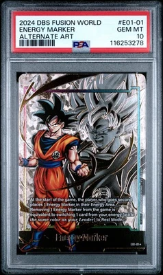 Energy Marker Alternate Art Dragon Ball Super Card Game Fusion World PSA 10 - Image 1 of 2