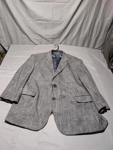 Oak Hill Blazer Mens 3XLT Gray Sport Coat 54L 56L Classic Two Button Suit Jacket - Picture 1 of 8