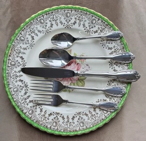 Noritake Serenade Silverplate 40Pcs. Knives Forks Spoons Silver Plate, Service 8 - Imagen 1 de 18