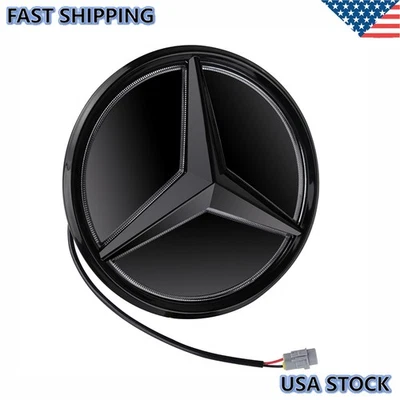 Fit For Mercedes-Benz 2020-22 W213 E350 Led Black Front Grill Light Star Emblem - Изображение 1 из 4