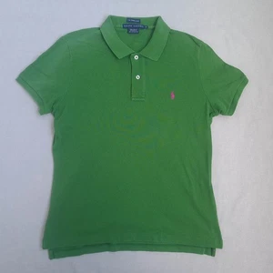 Polo Ralph Lauren The Skinny Poloshirt Damen Größe L Grün Kurzarm Oberteil - Bild 1 von 23