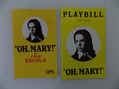 Oh, Mary! Play Script Book Paperback Cole Escola Broadway + Playbill NOS HTF - Image 1 of 4