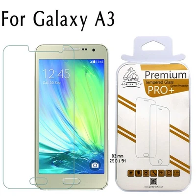 Galaxy A3 Screen Protector Tempered Glass Guard Genuine Gorilla Tech for Samsung - Image 1 of 4