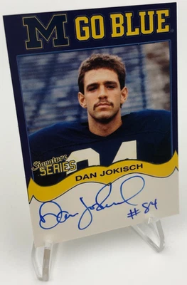 TK Legacy DAN JOKISCH AUTO Card M GO BLUE Signed MGB90 Card MICHIGAN WOLVERINES - Image 1 of 4