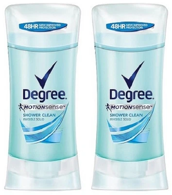 Degree Motionsense Shower Clean Antiperspirant & Deodorant 2 Tube Pack - Image 1 of 2