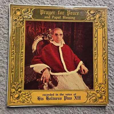 Prayer for Peace Papal Blessing 78RPM Record by His Holiness Pius XII RCA Victor - Image 1 of 4